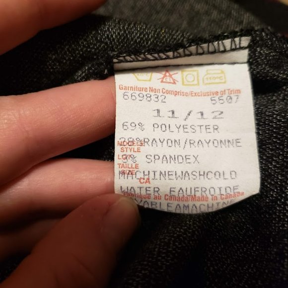 Grey with gold flecks, midi flare skirt Size 11-12 - Picture 6 of 6